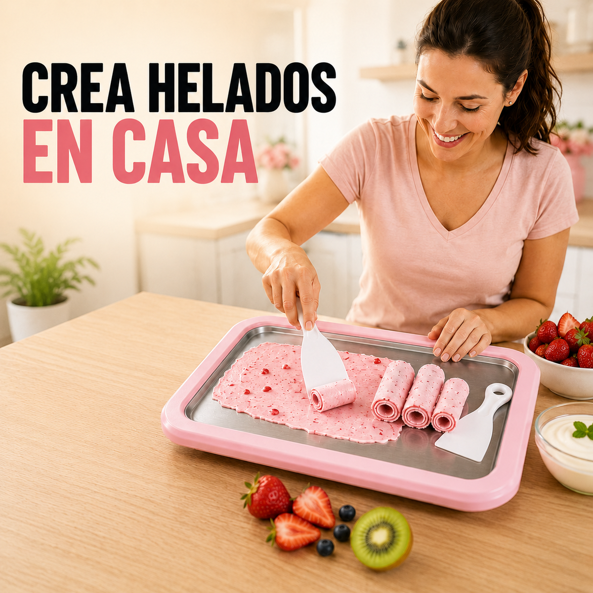 IceCraft™ – Plancha Manual de Helados en Casa